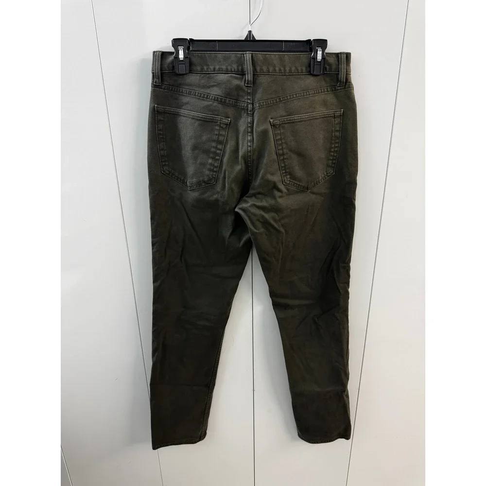 Banana Republic Traveler Pants Mens 30x32 Slim Fit Olive Green 5 Pocket Chino